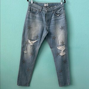 Hudson Jeans Light Blue Denim with Star design